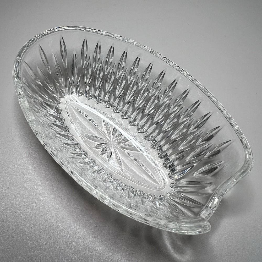 Princess House Vintage Crystal Spoon‎ Fork Silverware Holder Royal Highlights